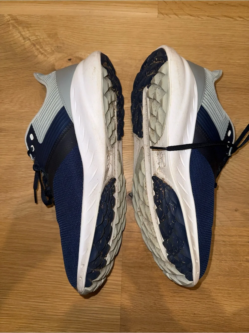 EUC FJ FootJoy Flex Navy blue gray Athletic spikeless golf Shoes men’s size 12